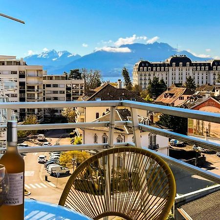 Penthouse Vue Incroyable Lac Et Montagnes آنسي المظهر الخارجي الصورة