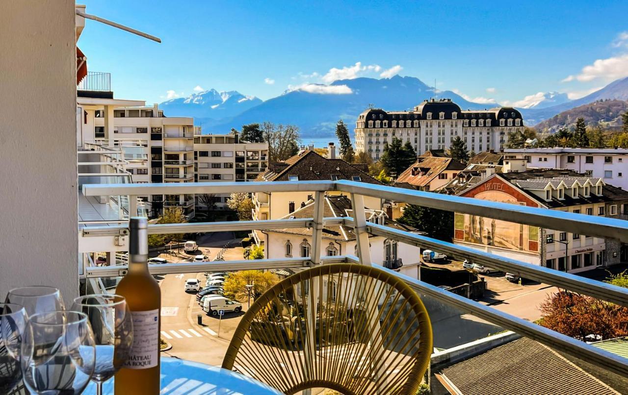 Penthouse Vue Incroyable Lac Et Montagnes آنسي المظهر الخارجي الصورة